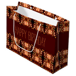 Super Joli sac cadeau d'anniversaire Orange