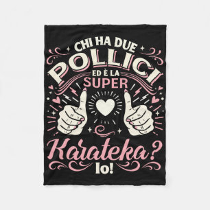 Super Karateka - Geschenk Karate Mädchen Karate Fr Fleecedecke