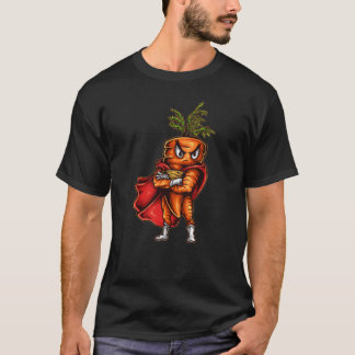 Super Karotte Lustiger Superheld Gemüse Garten T-Shirt