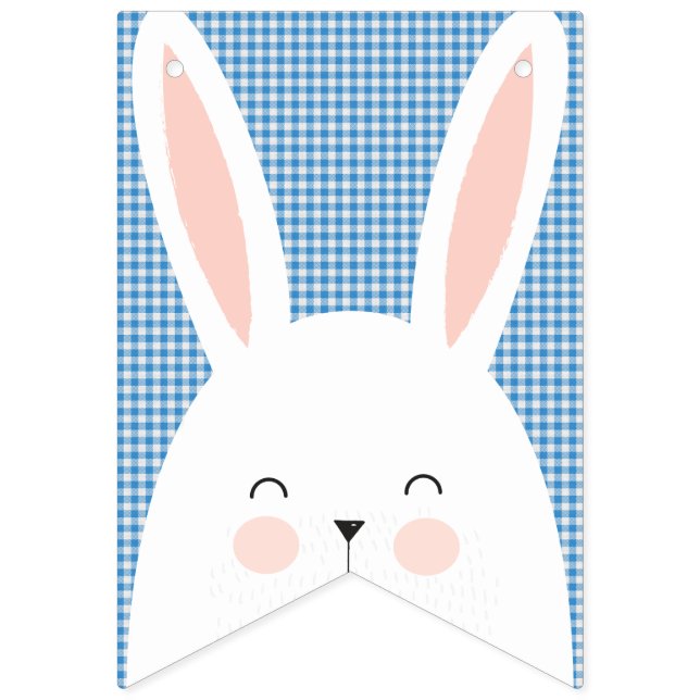 Super Kawaii Niedlich Osterhase. Wimpelkette (Erste Fahne)