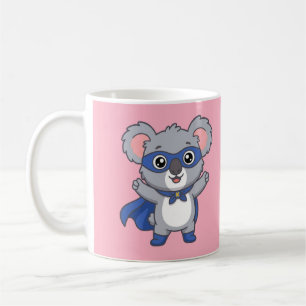 Super Koala Held Cute Kids Superheld Pinke Tasse