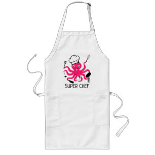 Super Koch Pink Octopus Personalisieren Lange Sch Schürze