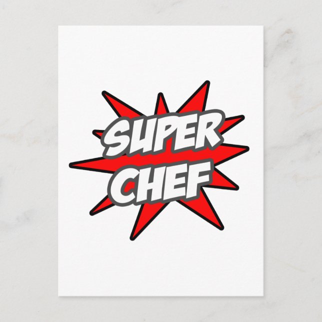 Super Koch Postkarte (Vorderseite)