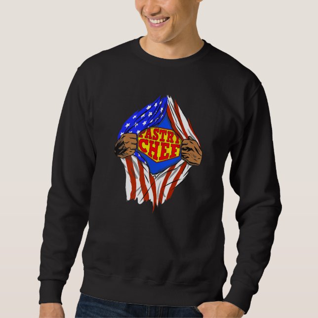 Super-Konditor-Held-Job Sweatshirt (Vorderseite)