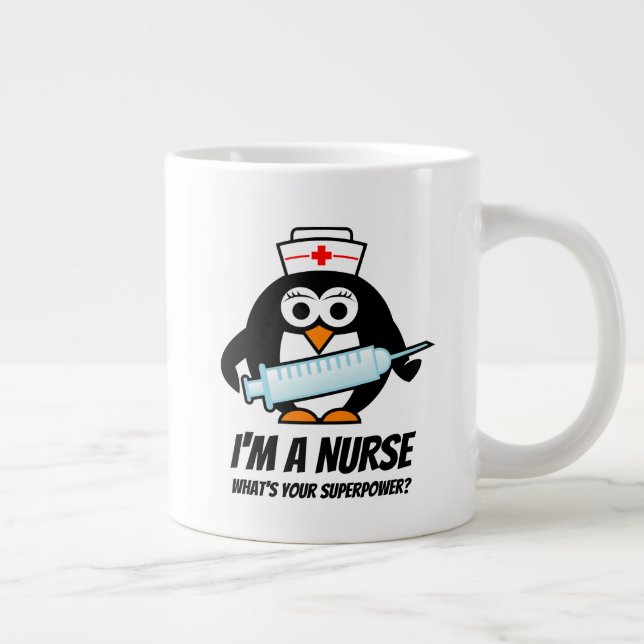 Super-Krankenschwester große Riesen-Jumbo-Tasse Pf Jumbo-Tasse (Rechts)