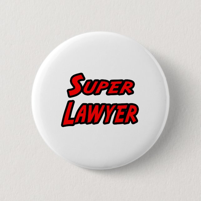 Super Lawyer Button (Vorderseite)