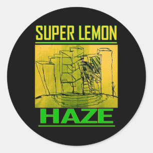 SUPER LEMON HAZE RUNDER AUFKLEBER