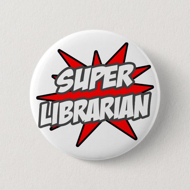 Super Librarian Button (Vorderseite)