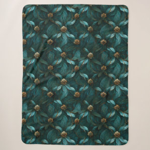 Super Luxe Aquamarin & Gold Sherpadecke
