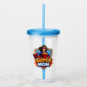 Super-Mama Acryltrinkbecher