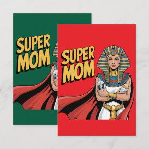 Super-Mama Ägyptische Königin Muttertag Dankeskarte