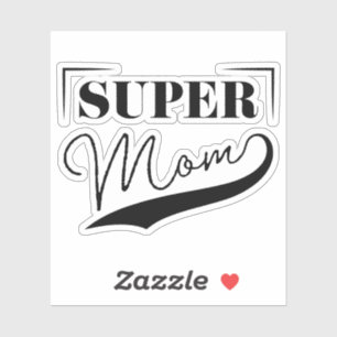 Super Mama Aufkleber