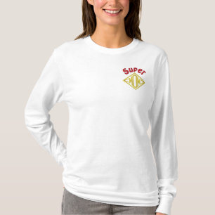 Super Mama Besticktes Langarmshirt