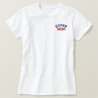 Super MAMA besticktes Polo-Shirt T-Shirt