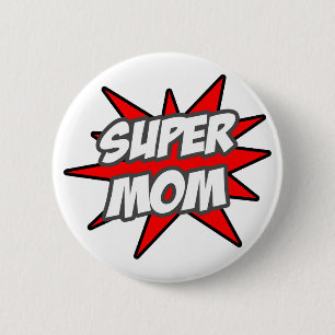 Super Mama Button