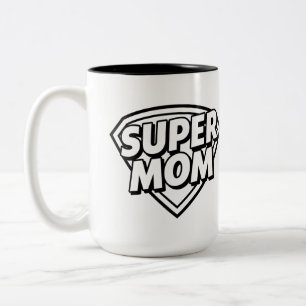 Super Mama Coffee Tasse mit Hero Design