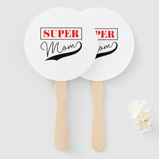 Super Mama Fächer (Vorne und Hinten)