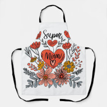 Super Mama Floral Schürze
