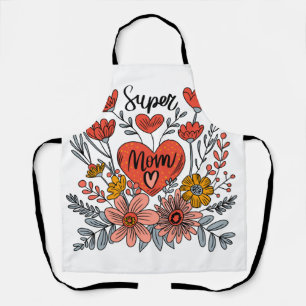Super Mama Floral Schürze