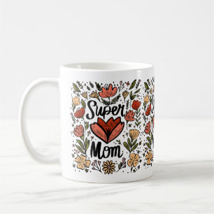 Super Mama Floral Tasse