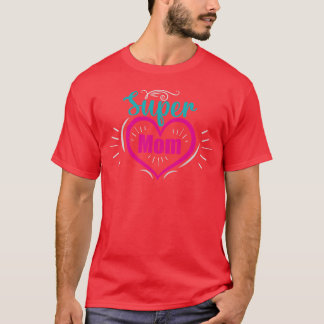 Super Mama für Mutter für Mama Geburtstagsretro T-Shirt