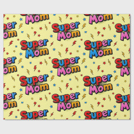 Super Mama Geschenkpapier
