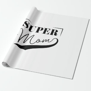 Super Mama Geschenkpapier