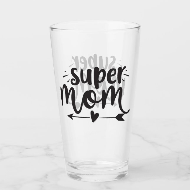 Super Mama Glas (Vorderseite)