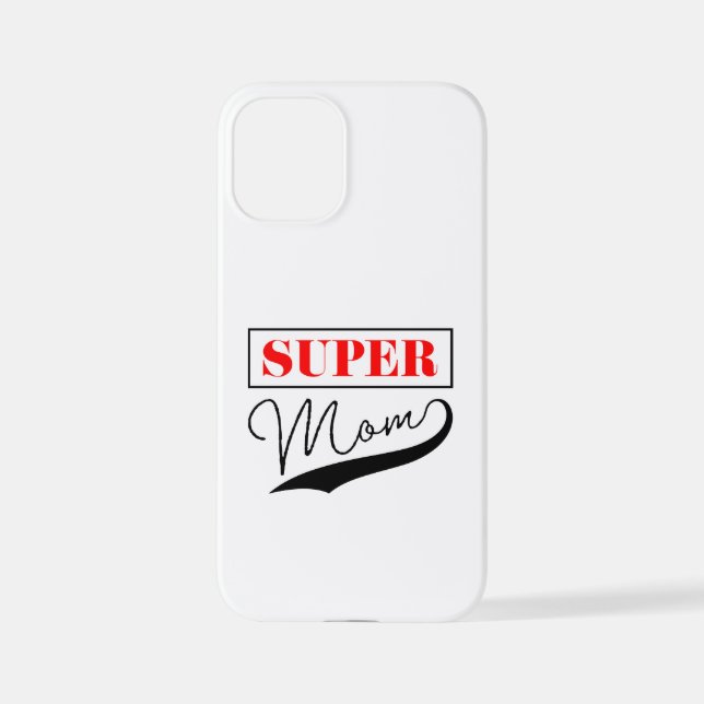 Super Mama iPhone 12 Mini Hülle (Rückseite)