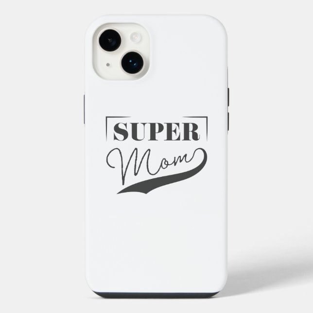 Super Mama iPhone 14 Plus Hülle (Rückseite)
