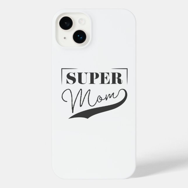Super Mama iPhone 14 Plus Hülle (Rückseite)