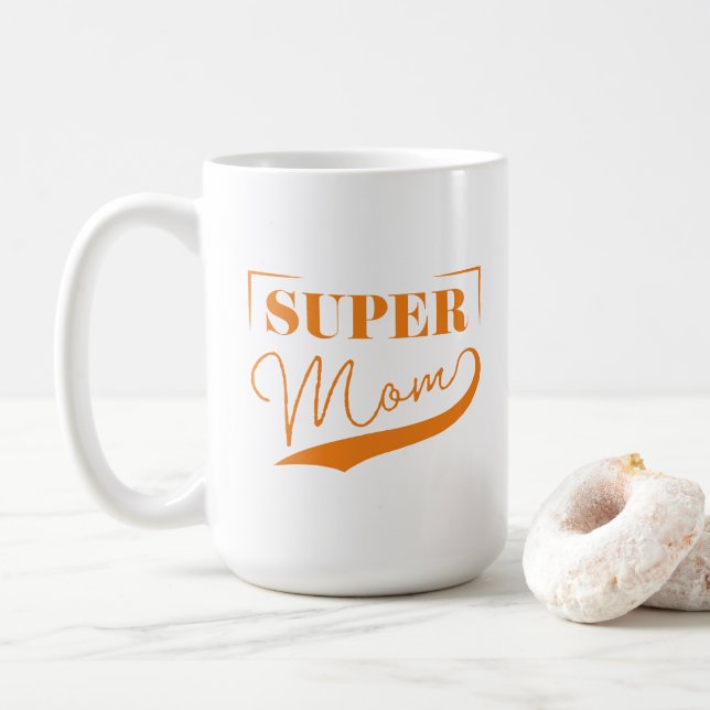 Super Mama Kaffeetasse (Mit Donut)