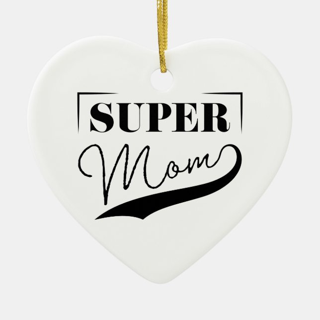 Super Mama Keramik Ornament (Vorne)