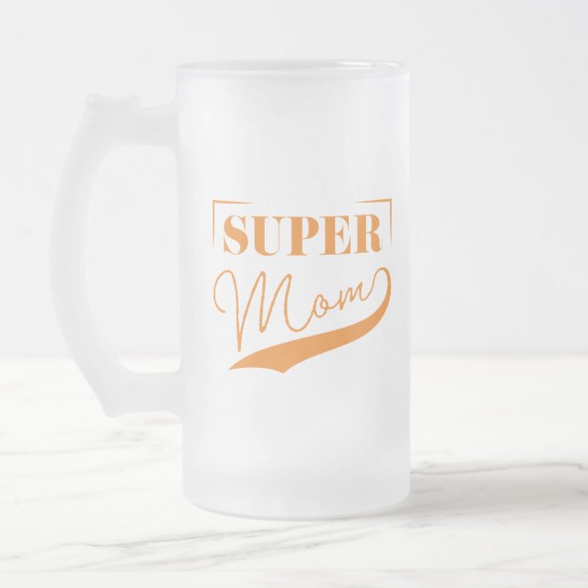 Super Mama Mattglas Bierglas (Links)