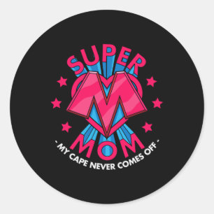 Super Mama - Mein Kap kommt nie aus - Phantastisch Runder Aufkleber