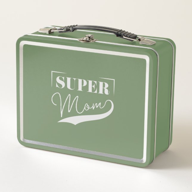 Super Mama Metall Brotdose (Vorderseite)
