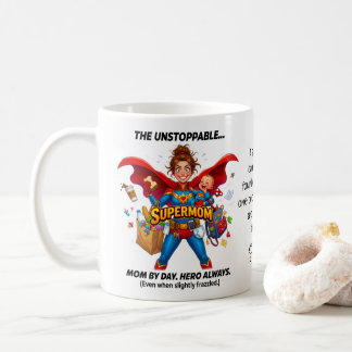 Super-Mama mit Zitat Lustiger Muttertag Kaffeetasse