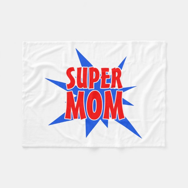 Super Mama Muttertag Fleece Blanket (Vorderseite (Horizontal))