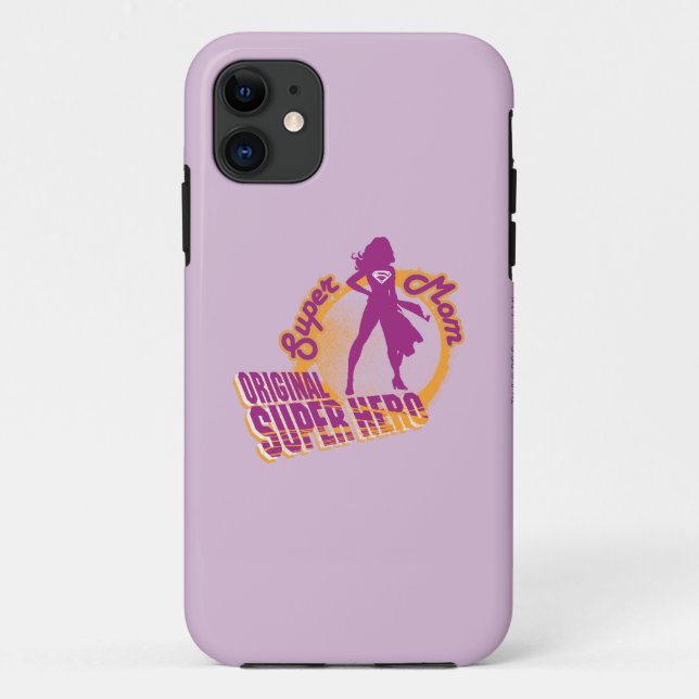 Super Mama Original Super Hero Case-Mate iPhone Hülle (Rückseite)