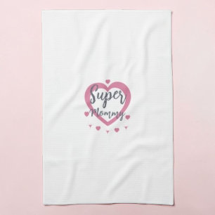 Super Mama Personalisiertes Bestes Mamma Geschenk  Geschirrtuch