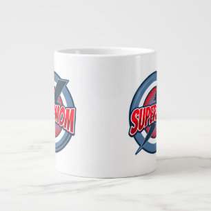 Super-Mama-Retro-Logostil-Kaffeetasse Jumbo-Tasse