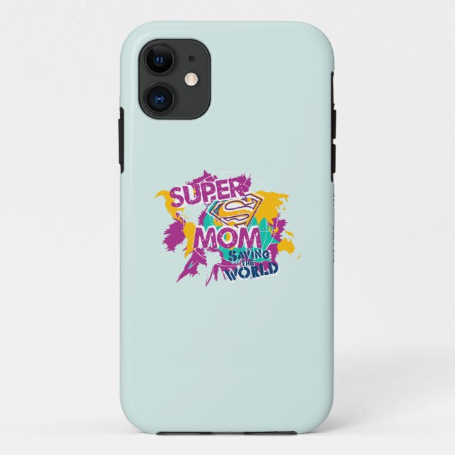 Super-Mama Rette die Welt Case-Mate iPhone Hülle (Rückseite)