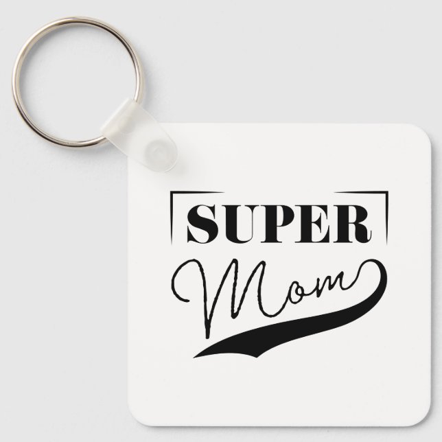 Super Mama Schlüsselanhänger (Vorderseite)