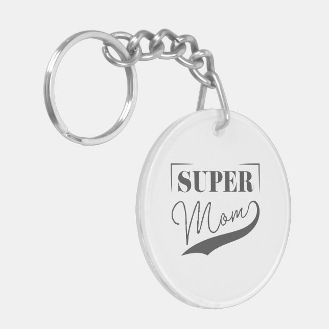 Super Mama Schlüsselanhänger (Vorderseite links)