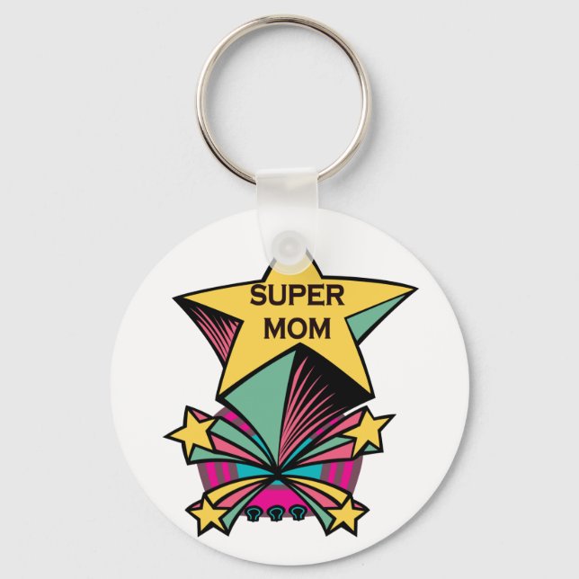 Super Mama Schlüsselanhänger (Vorderseite)