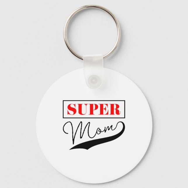 Super Mama Schlüsselanhänger (Vorderseite)