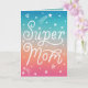 Super Mama Stars Hört schreiben Muttertagskarte Karte (Orchid)