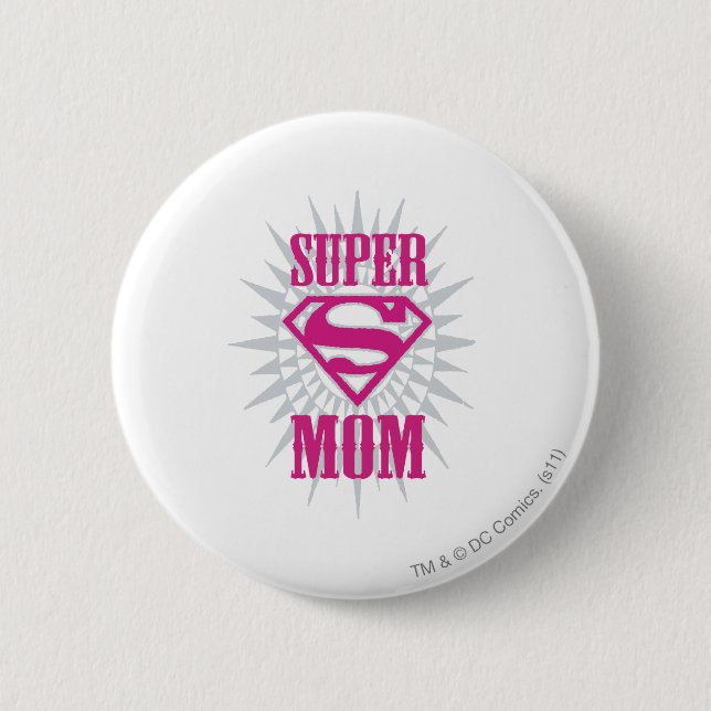 Super Mama Sternexplosion Button (Vorderseite)