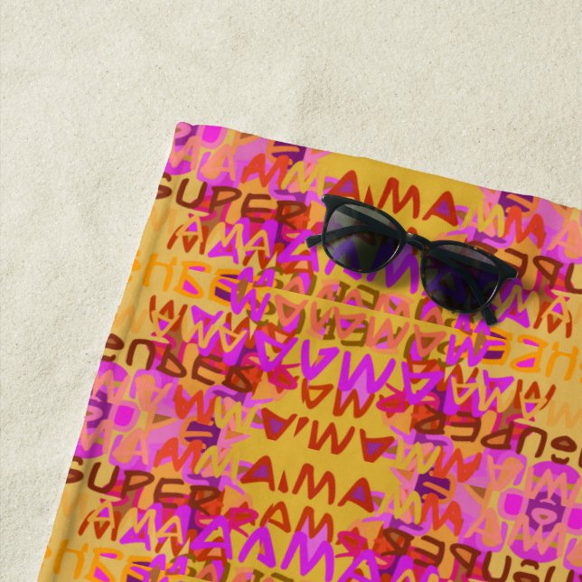 SUPER MAMA STRANDTUCH (Beispiel)