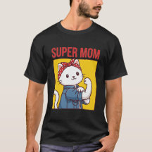 Super-Mama Süße Katze Lustige Mutter Power-Mama Ge